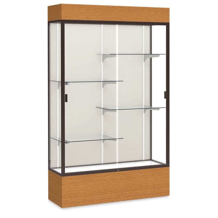 Waddell Reliant Series Display Case - Lighted Case, 48", Plaque Back ...