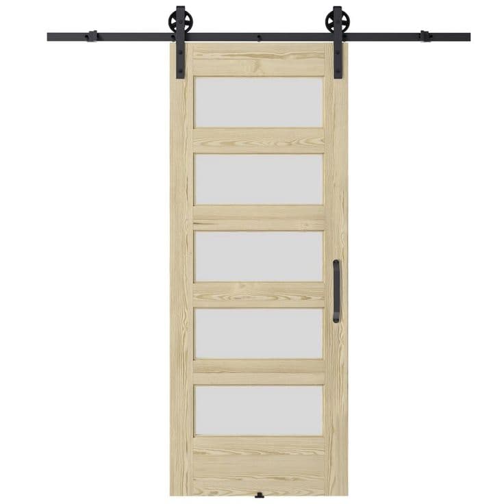 Colonial Elegance Glass Barn Door