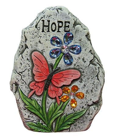 Alpine Corporation 'Hope' Butterfly Garden Stone | Garden stones ...