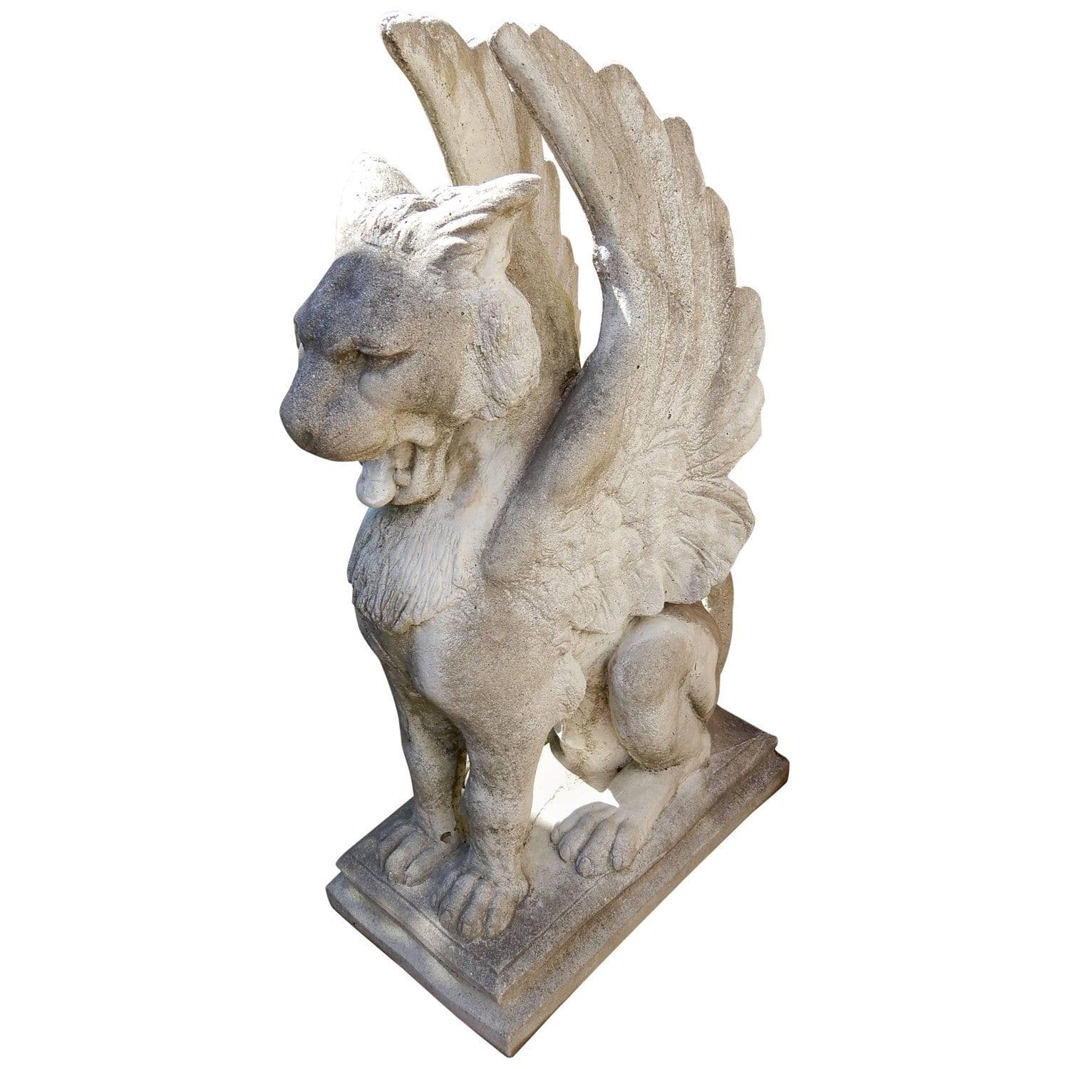 Cast Stone Winged Griffin | Cast stone, Garden statues, Stone