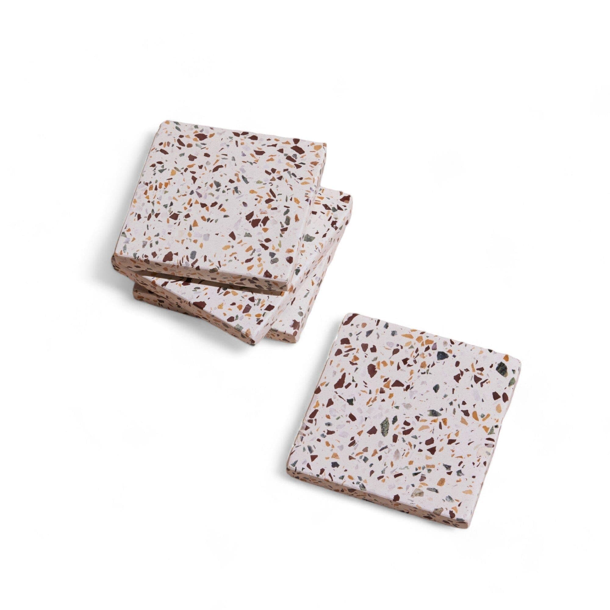 Centro Terrazzo Coaster Set | Made Trade | Coasters, Coaster set, Handcraft