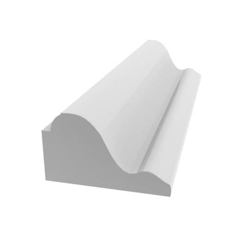 Shop royal building products 1-1/4-in x 8-ft unfinished pvc base cap ...
