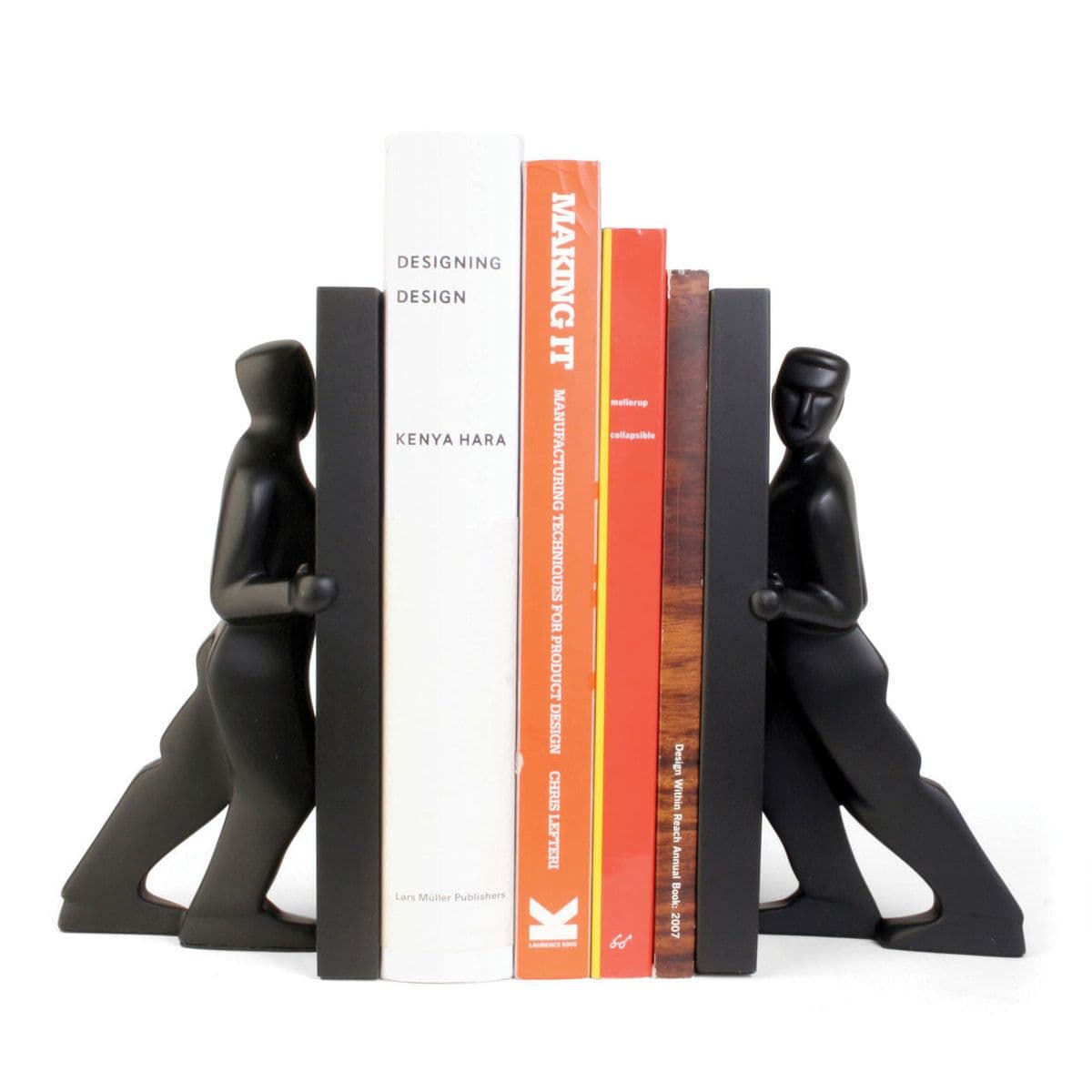 Fab.com | Pushing Men Bookends | Bookends, Decorative bookends, Kikkerland