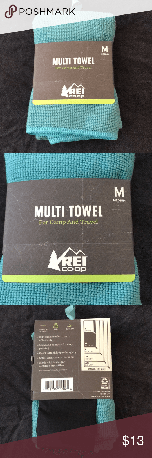REI multi Towel - M | Rei, Packing light, Multi
