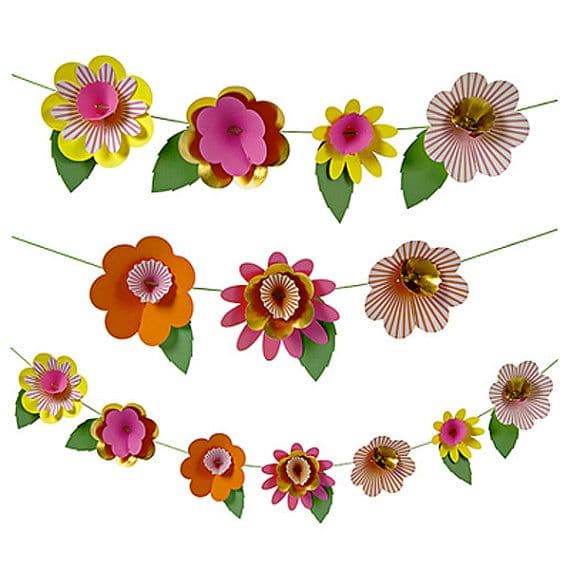 33 Spring - Garlands ideas | paper garland, bunting garland, paper ...