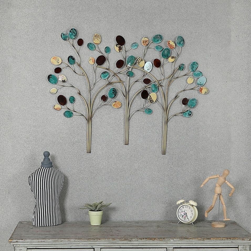 Metal Tree Wall Art With Lights at Denise Reyes blog
