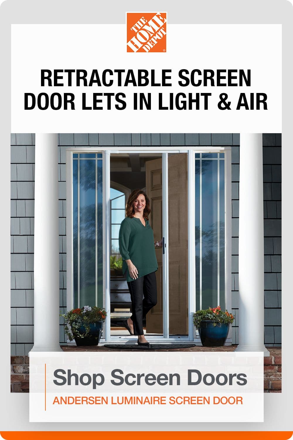 Andersen Luminaire Retractable Screen Door French Doors at Louise ...