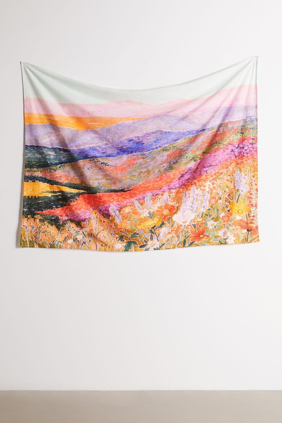 Superbloom Landscape Tapestry | Urban Outfitters | Landscape wall ...