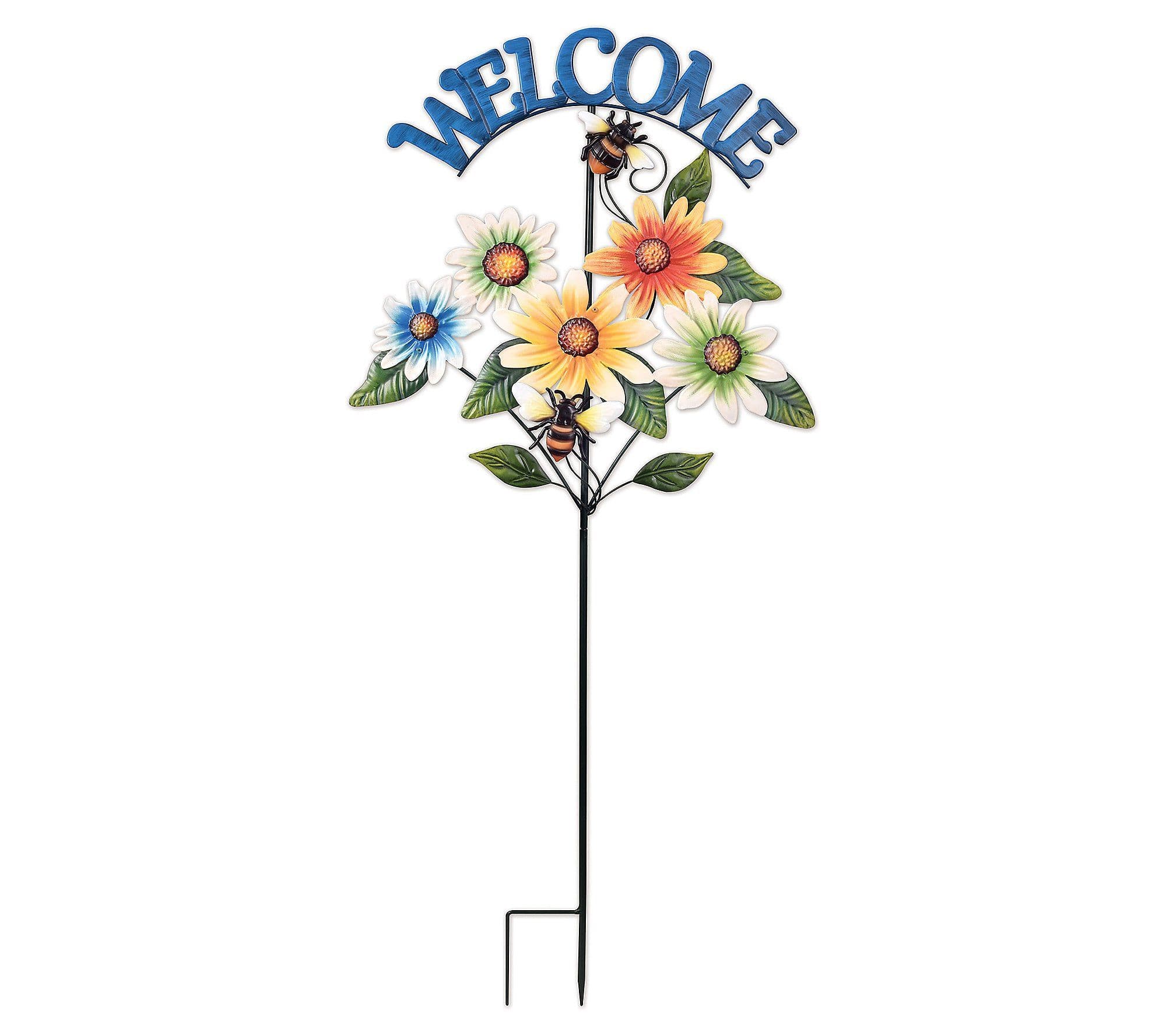 Sunset Vista Designs Welcome Stake - QVC.com | Beautiful gardens, Lawn ...