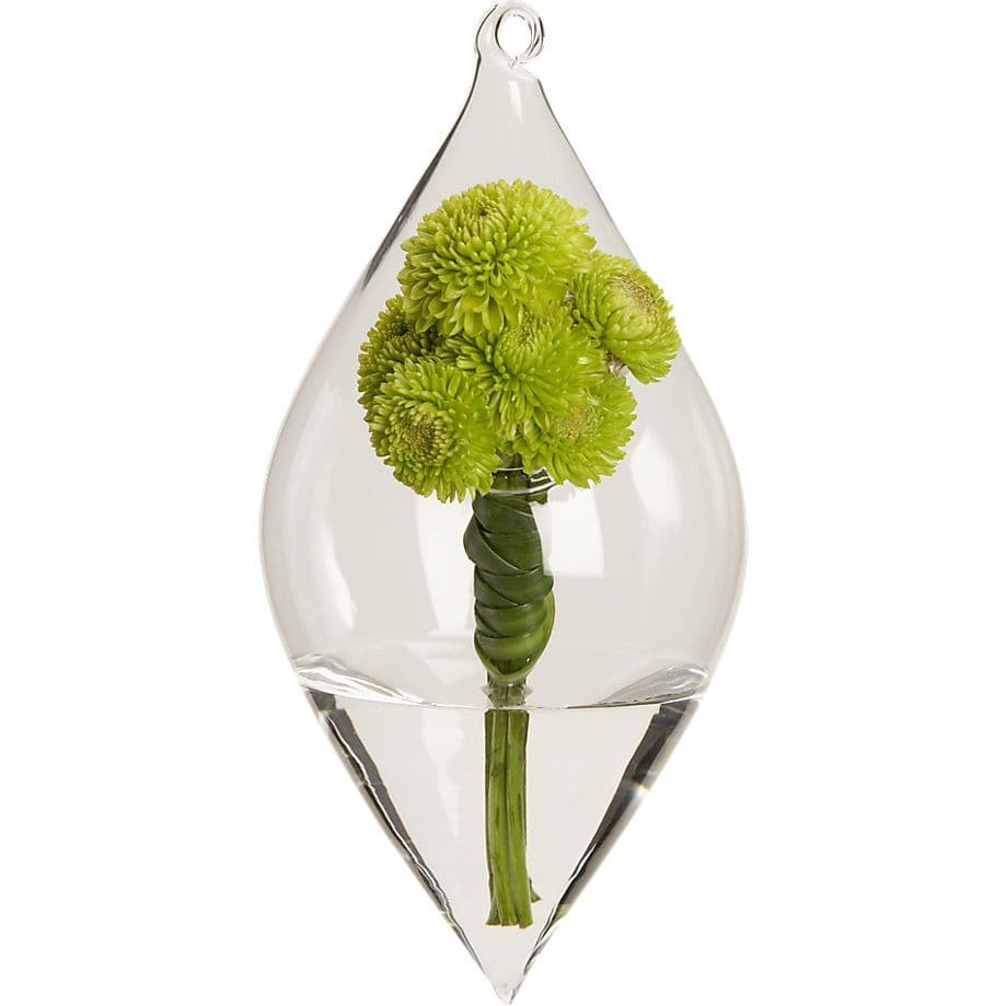 teardrop diamond hanging vase | CB2 | Hanging vases, Large glass ...