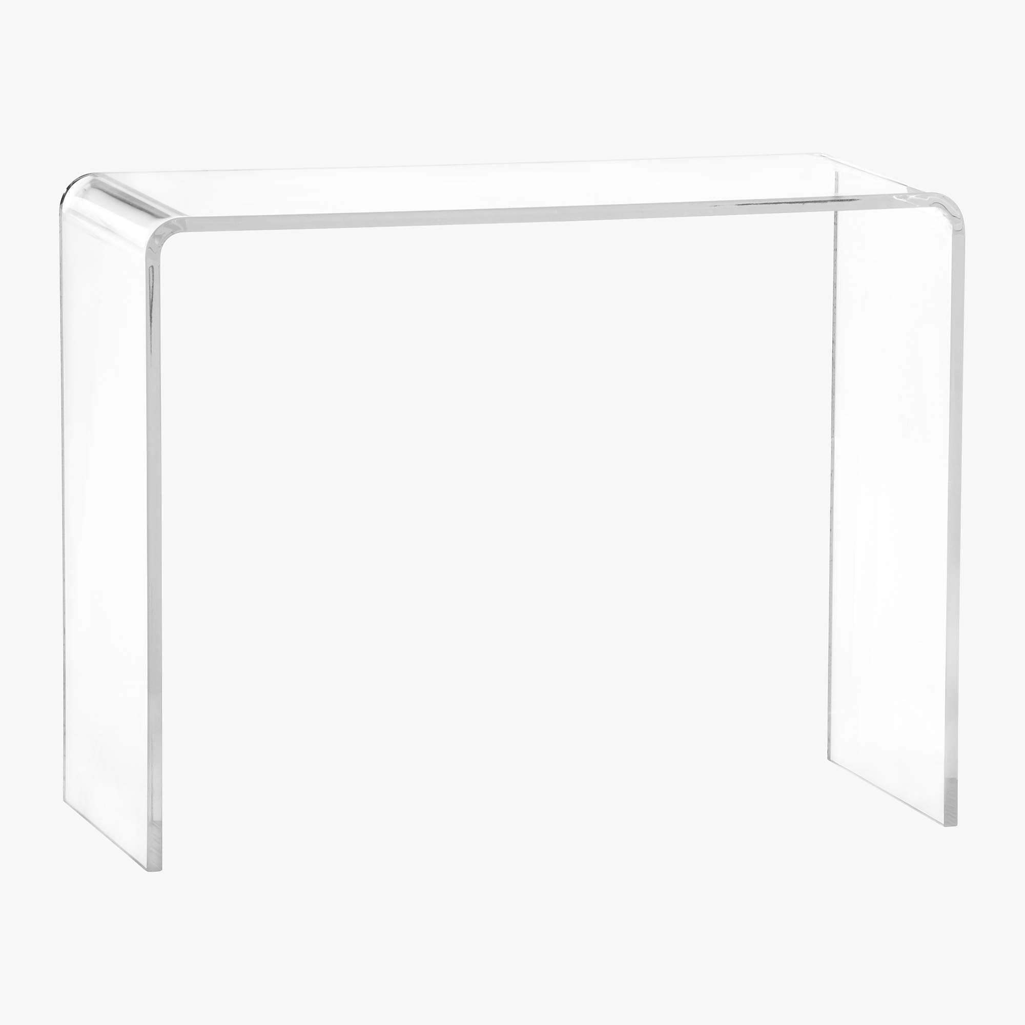 Peekaboo 38" Acrylic Console Table + Reviews | CB2 | Acrylic console ...