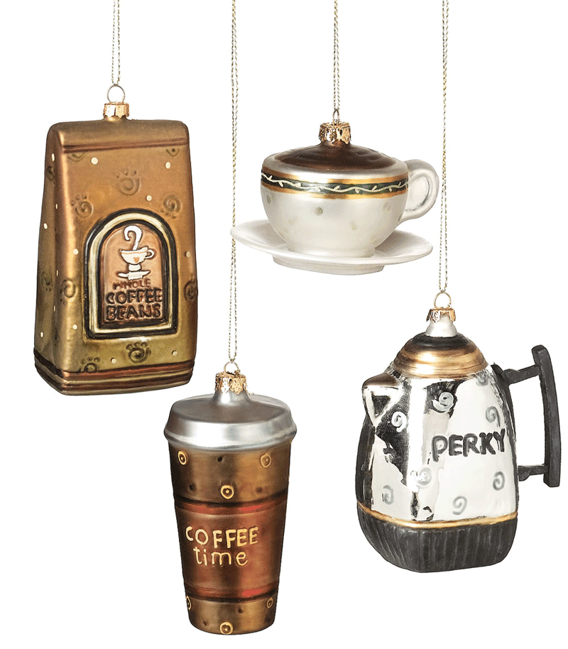 Coffee Ornaments | Coffee ornaments, Coffee theme kitchen