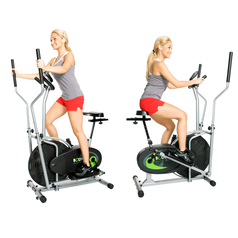 Body Rider BRD2000 2 in1 Elliptical Trainer Stationary Exercise Bike ...