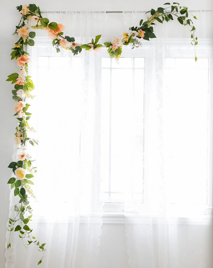 Spring Flower Garland | Flower Room Decor