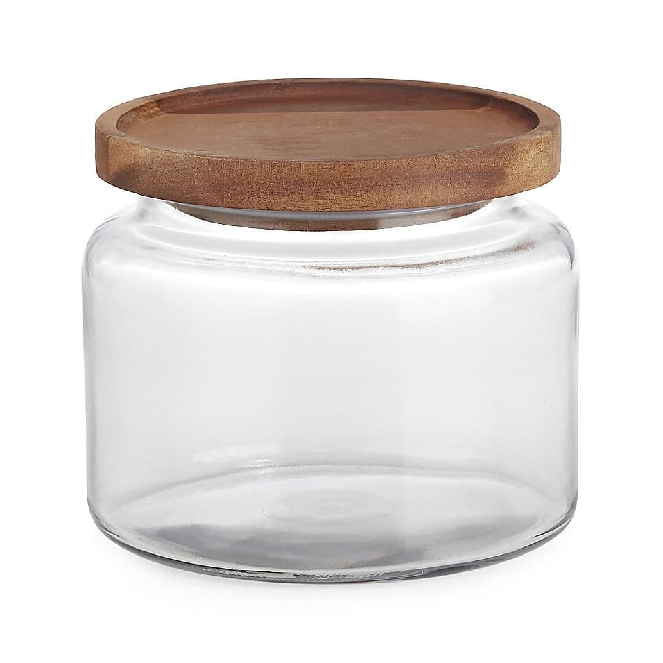 Anchor Hocking Montana Jar w/Acacia Lid | Bed Bath & Beyond | Glass ...
