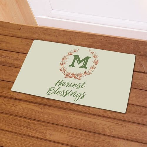 Harvest Blessings Doormat in 2024 | Harvest blessings, Personalized ...