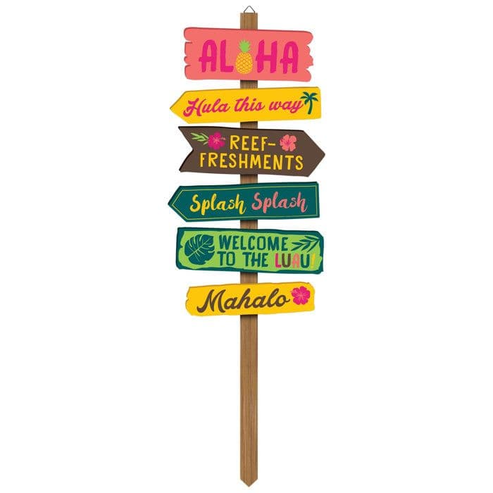 Amscan Summer Luau Directional Garden Stake | Wayfair | Luau theme ...