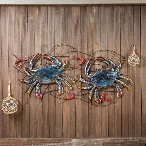Cape Craftsmen Metal Crab and Shrimp Wall Décor | Metal crab, Metal ...