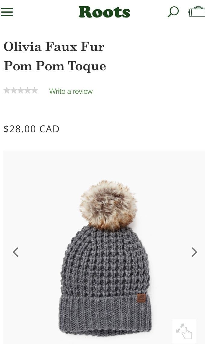 Roots Hat | Knitted Beanie with Pom Pom