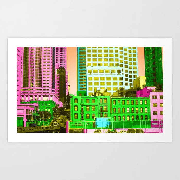 Vancouver BC Art Print by dabenocrowstudios | Society6 | Art prints ...