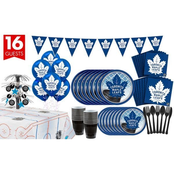 Toronto Maple Leafs Super Party Kit for 16 Guests | Maple leafs, Party ...