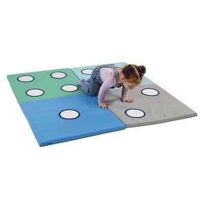 ECR4Kids ECR4Kids SoftZone 123 Look at Me Activity Mat, Folding Playmat ...