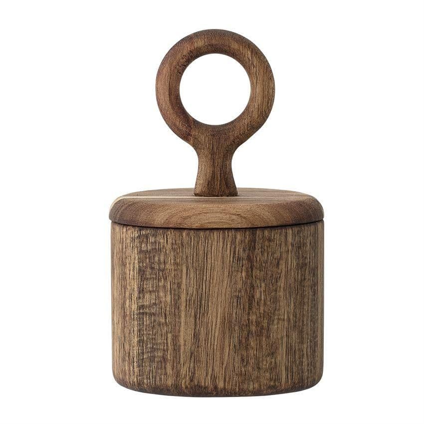 Acacia Wood Dish with Lid | Jar storage, Acacia wood, Kitchen canisters