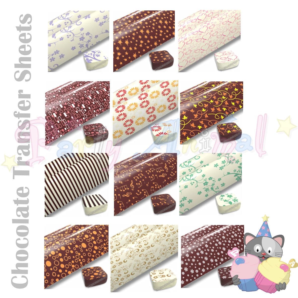 Using Chocolate Transfer Sheets - Cake It To The Max | Chocolate ...