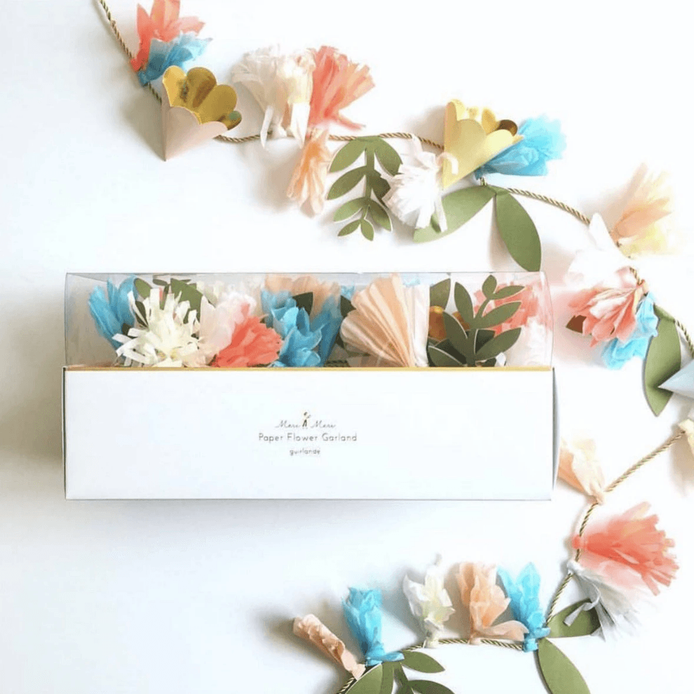 Meri Meri Flower Bouquet Garland | Paper flower garlands, Paper flowers ...
