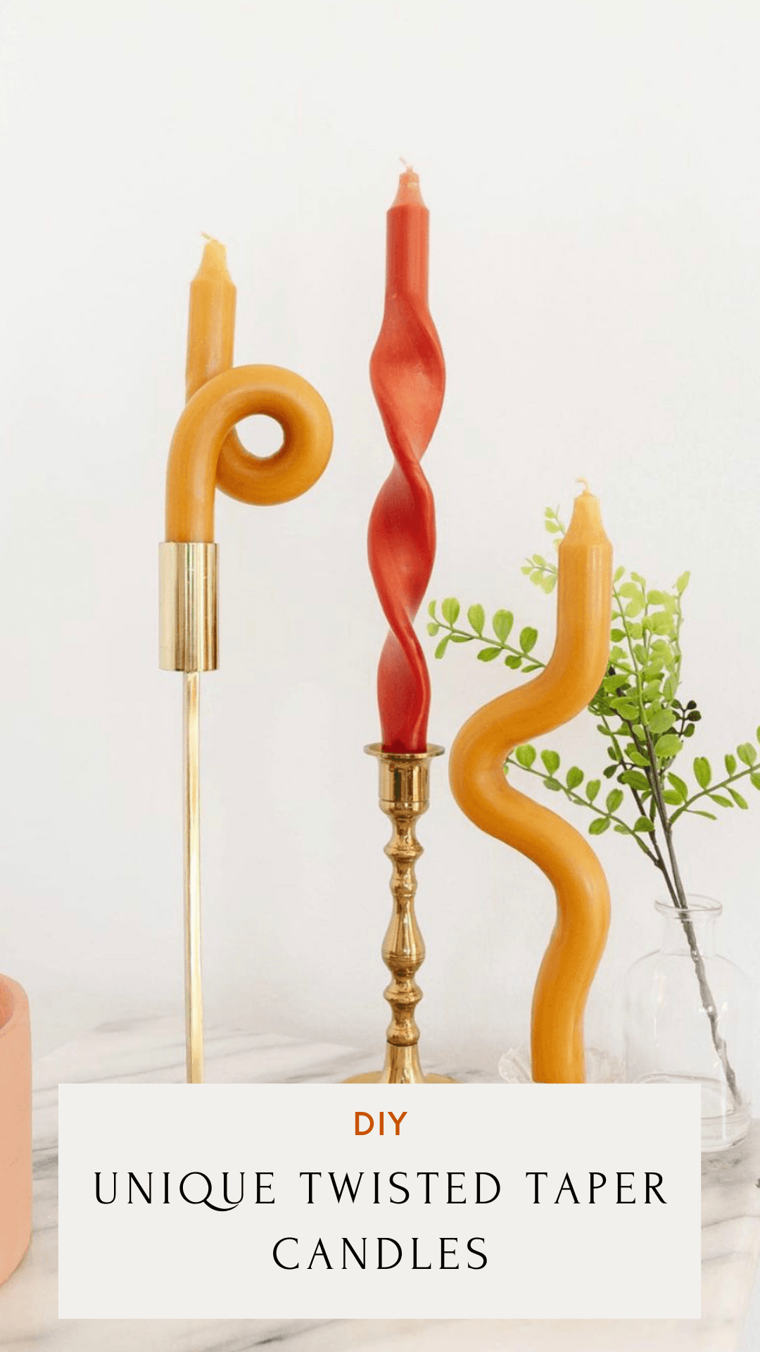Twisted Candles DIY Aesthetic DIYS Home Decor Ideas DIY Taper Candles ...