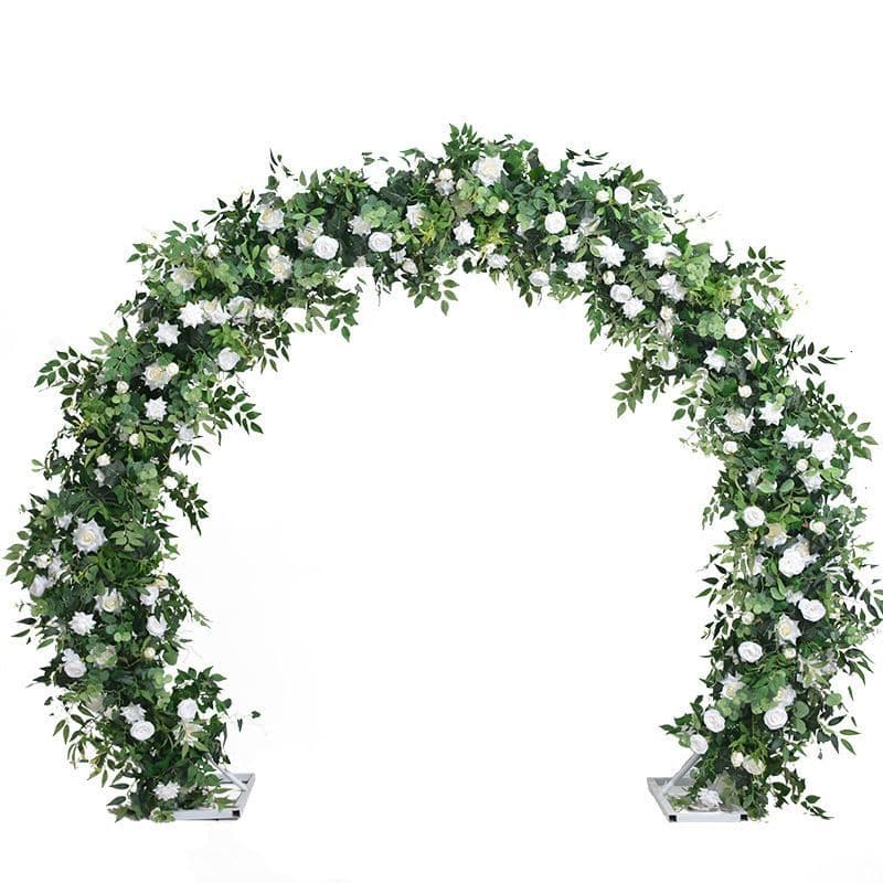 White Rose Greenery Eucalyptus Leaf Wedding Backdrop Floral