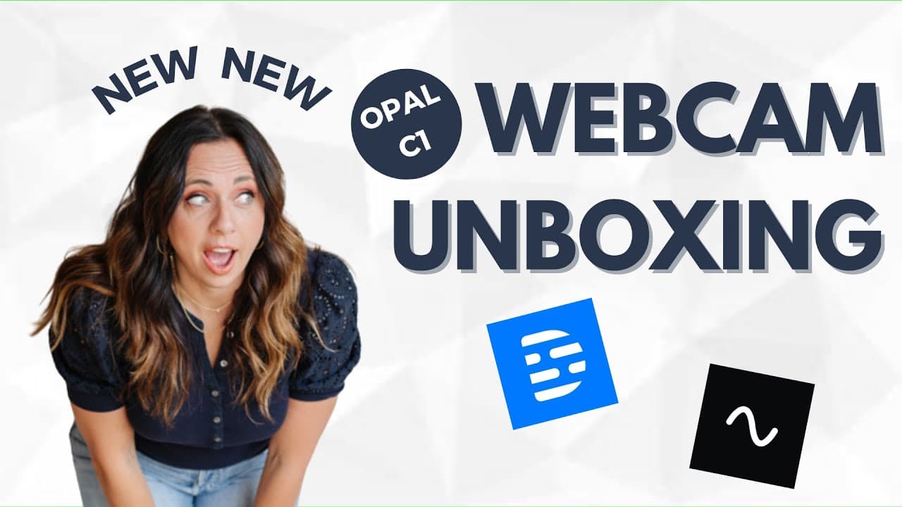 UNBOX My New Opal C1 Webcam With Me! (plus how you can make ...