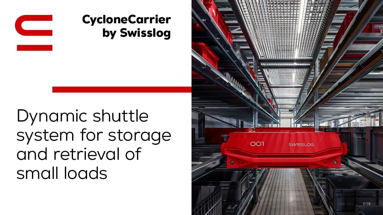 CycloneCarrier by Swisslog: Dynamic shuttle system for storage and ...