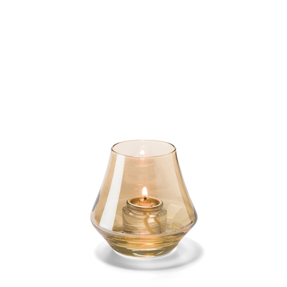 Hollowick Chime Gold Lustre Glass Votive Candle Holder 7x8.9cm Gold 7x8 ...
