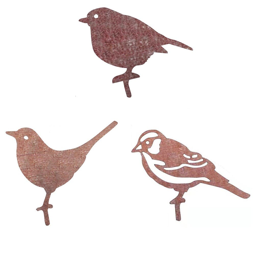 Metal Bird Silhouettes Stakes Garden Fence Decor C... – Vicedeal
