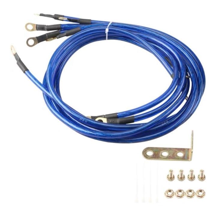 【100%-original】 Grounding Wire Kit 5 Point Car Ground Cable Auto ...