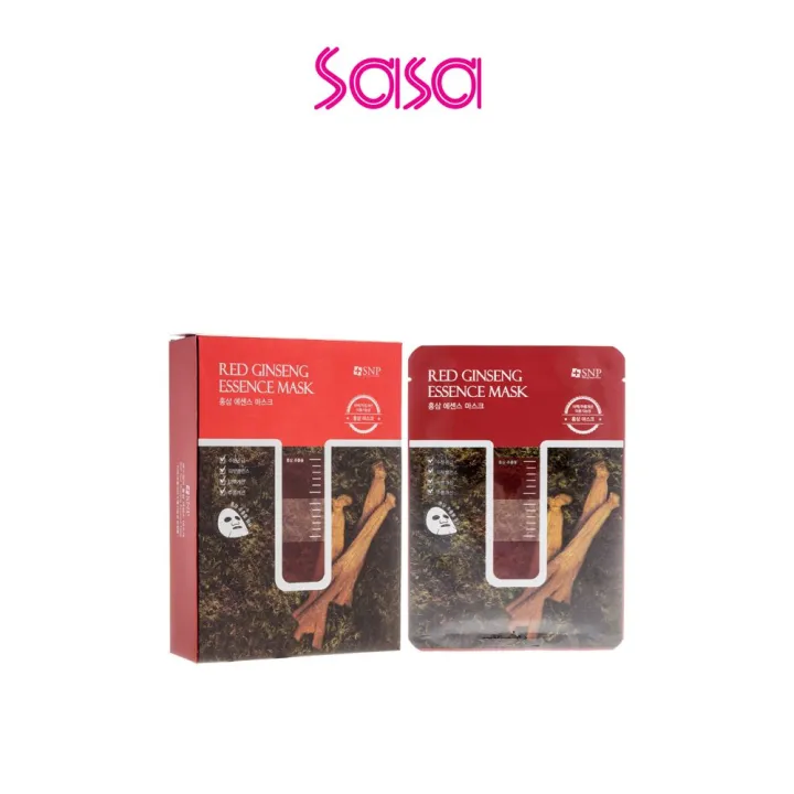 SNP Red Ginseng Essence Mask 10piece(Best Before 28/2/2023) | Lazada PH