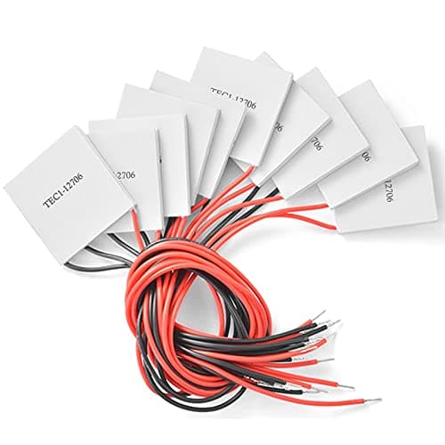 Aideepen 5pcs TEC1-12706 12V 6A Heatsink Thermoelectric Cooler Cooling Peltier Plate Module 40x40MM