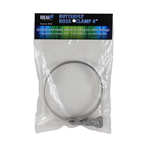 6 Inch Galvanized Steel Hanger Duct Clamps, 2Pcs Worm Gear Hose Clamps ...