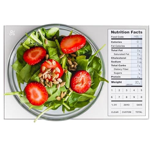 Greater Goods Nourish Digital Kitchen Food Scale and Portions Nutritional Facts Display