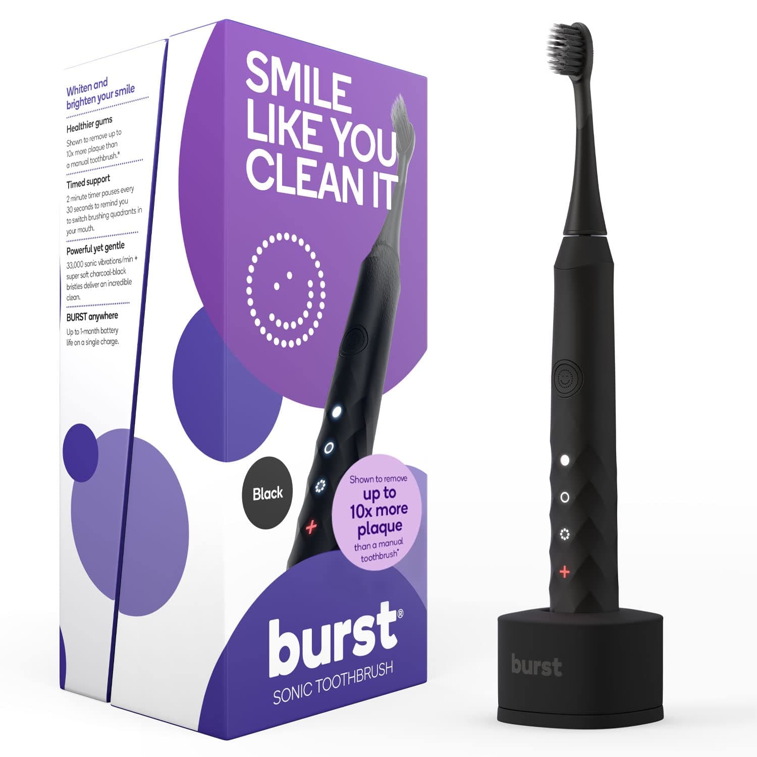 Amazon.com: Burst Original Sonic Electric Toothbrush for Adults ...