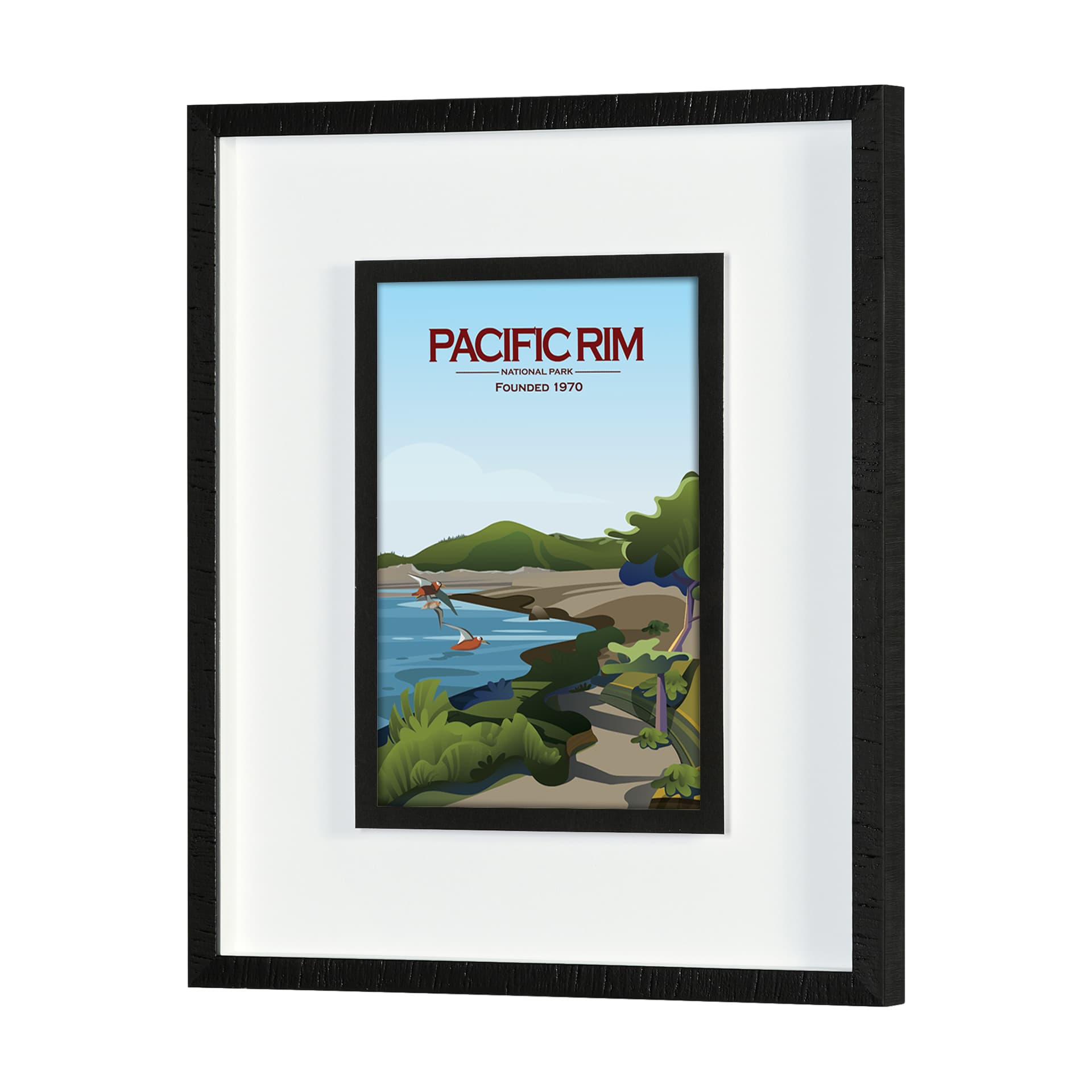 15893 - Pacific Rim GO (M) by Mercana Studio a Framed Art Print Matted ...