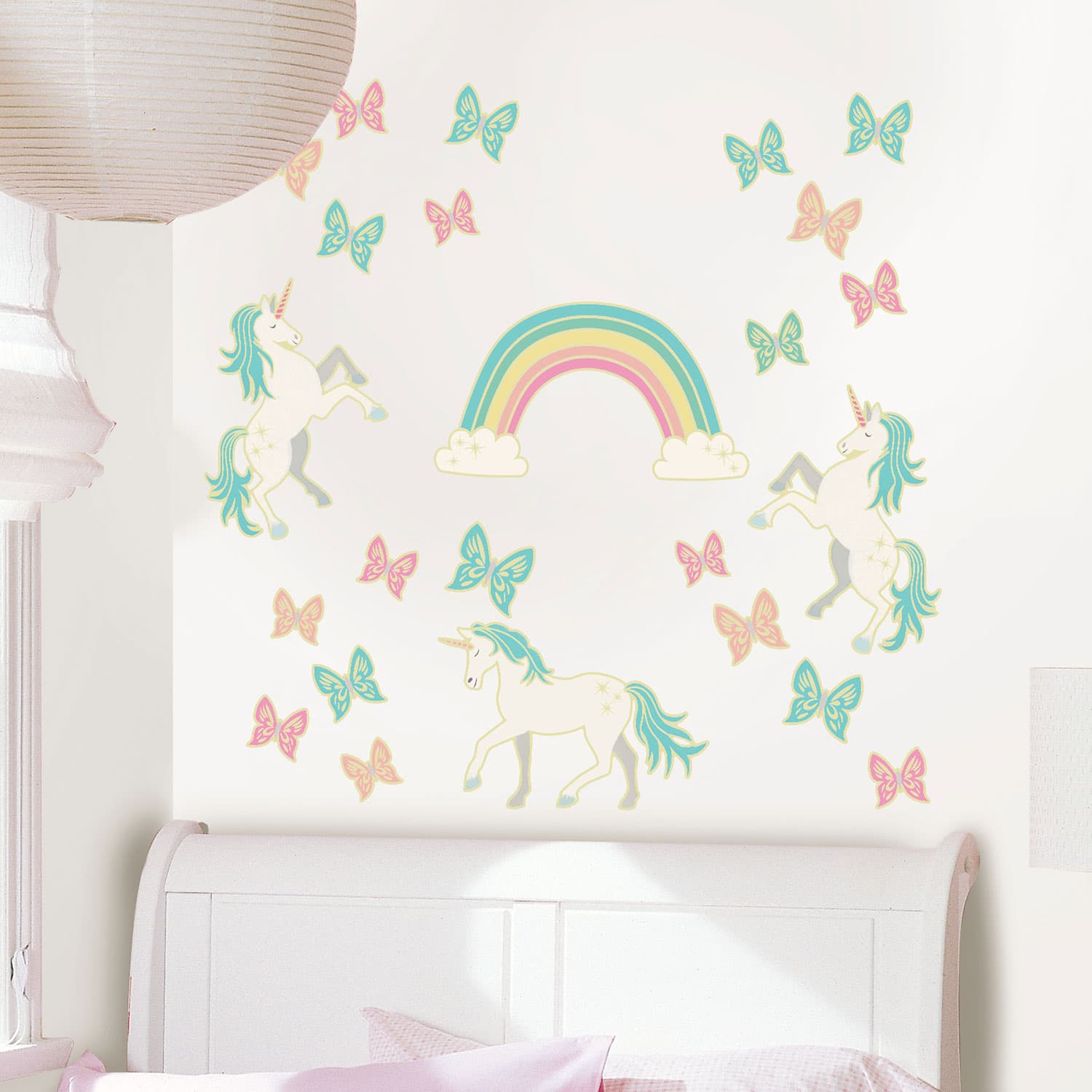 WallPops Enchanting Unicorns Glow in the Dark Wall Art Kit | Best Buy ...