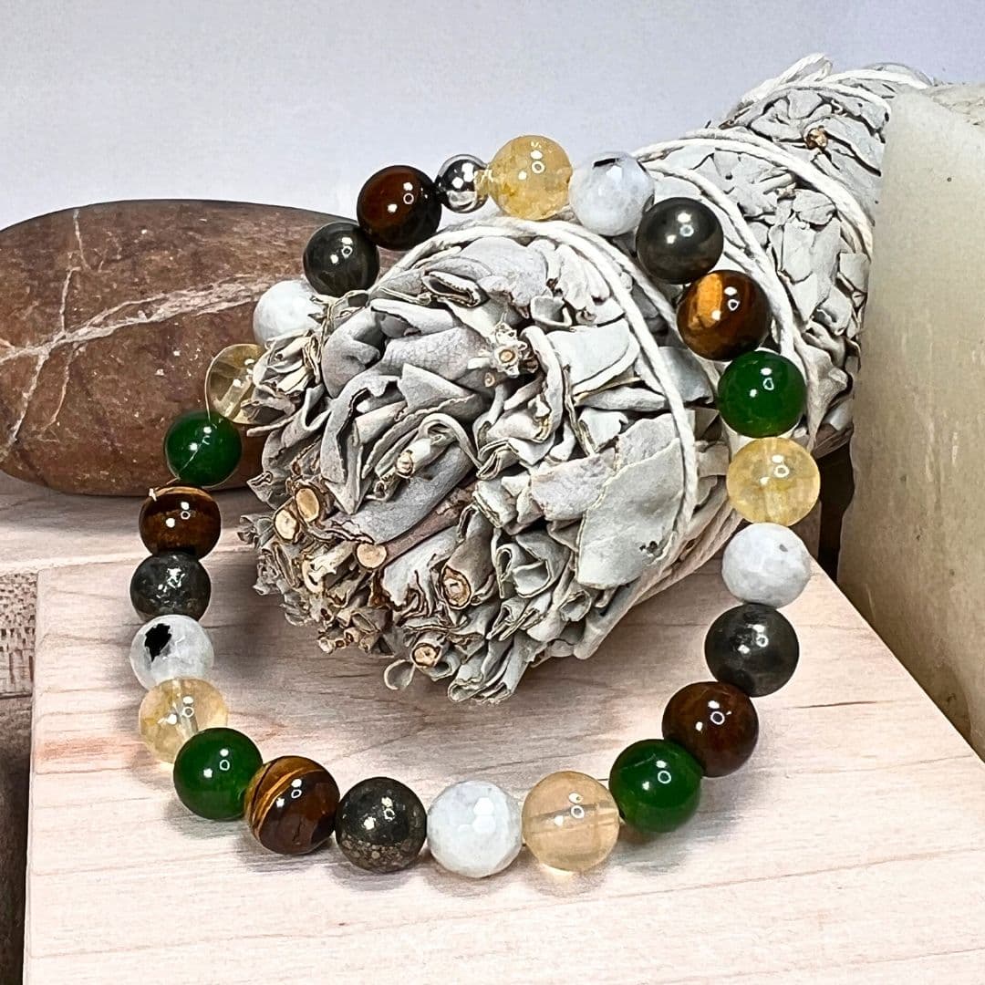 Gemstone Intention Bracelet – Good Luck – One Zero Eight Mala Jewelry