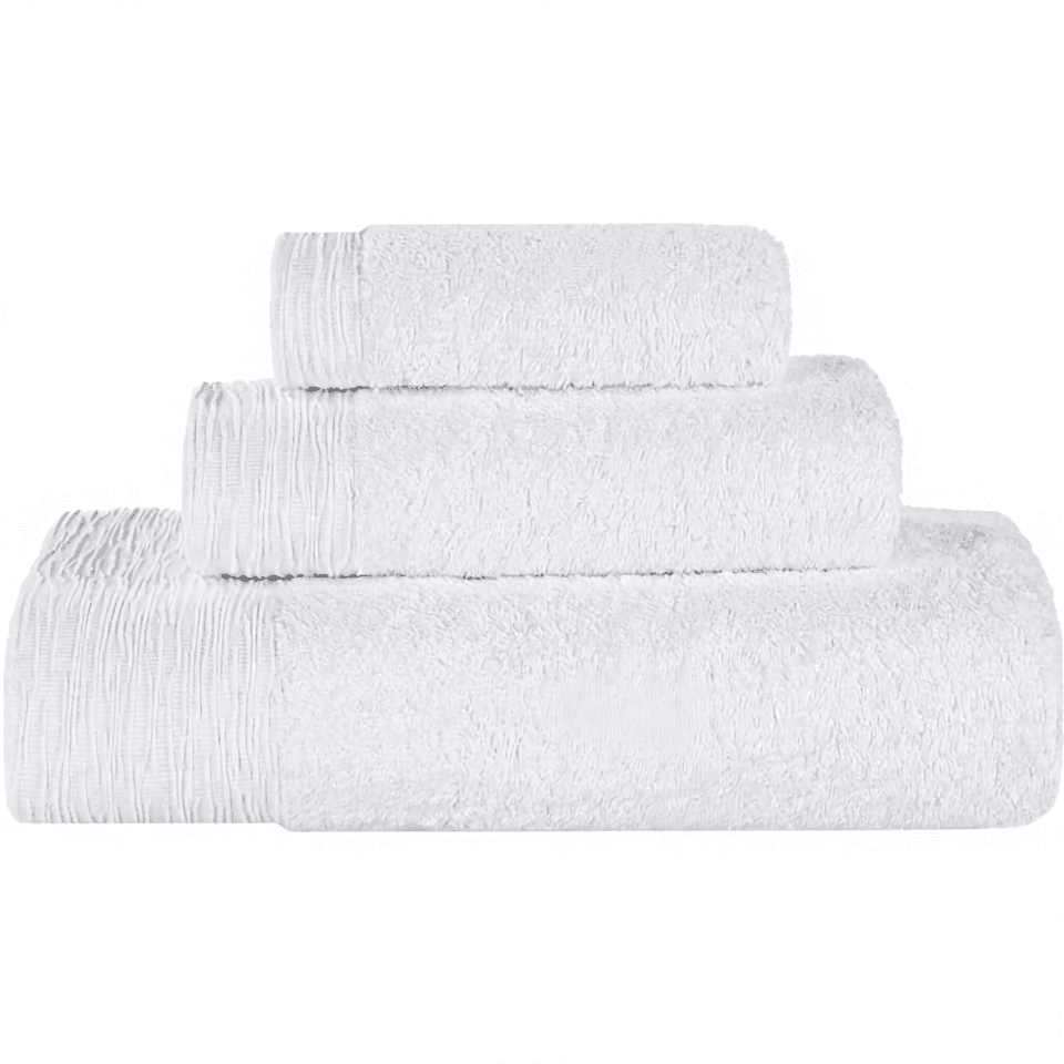 Bamboo Blend 3-Piece Towel Set OEKO-TEX Certified Eco-Friendly Ultra ...
