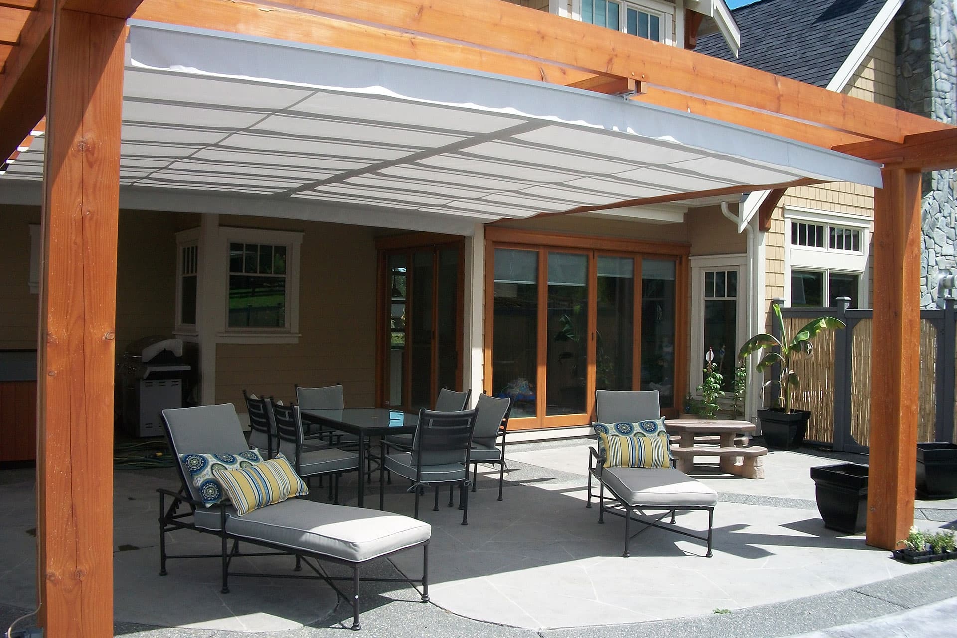 Pergola Roof - ShadeFX Retractable Canopy - ShadeFX