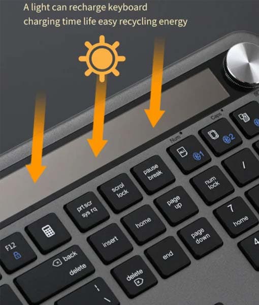 Solar Powered Wireless Bluetooth Keyboard – Saipan Solar