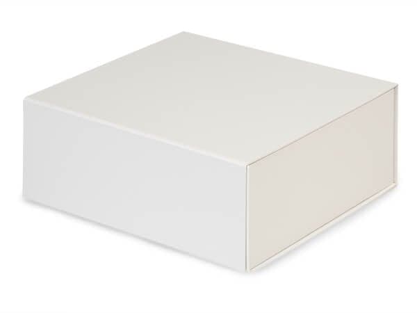 White Magnetic Closure Gift Box, 8x8x3.25", 3 Pack | Nashville Wraps