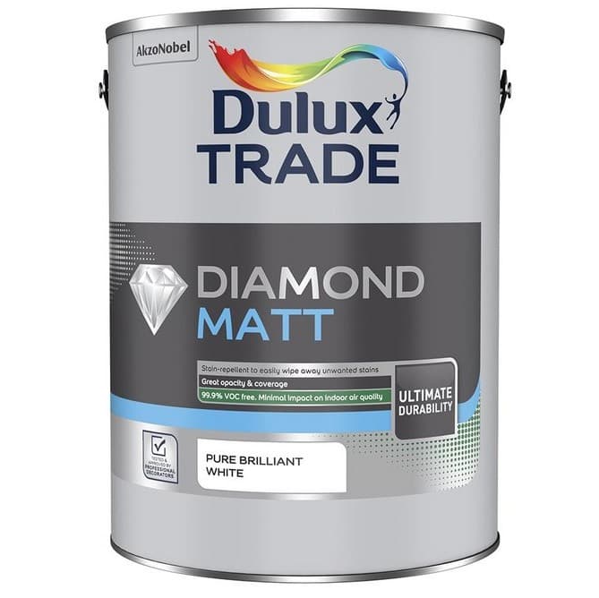 Dulux Diamond Matt Scrubbable Washable Voc Free Interior Wall Paint