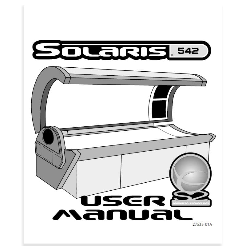 Suntan Supply ETS Solaris Series Manual - Suntan Supply